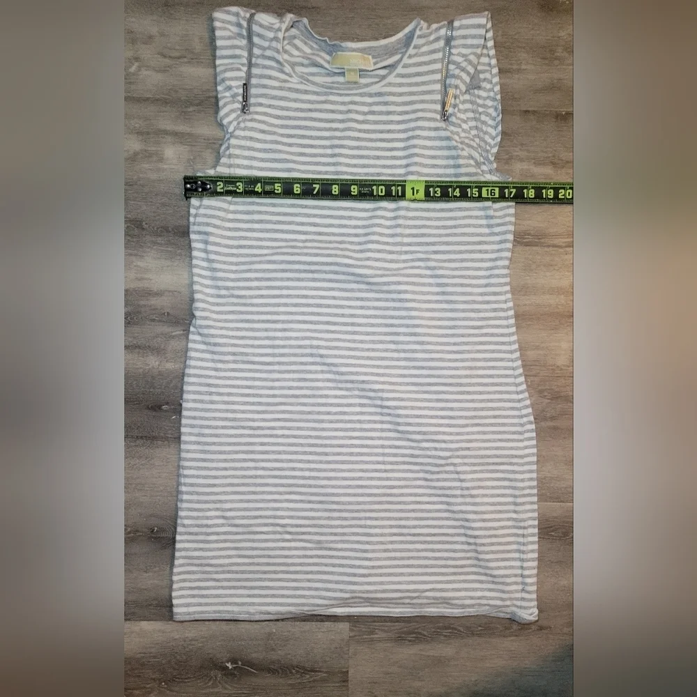Michael Kors T-Shirt Style Mini‎ Length Dress Pearl Heather, Medium